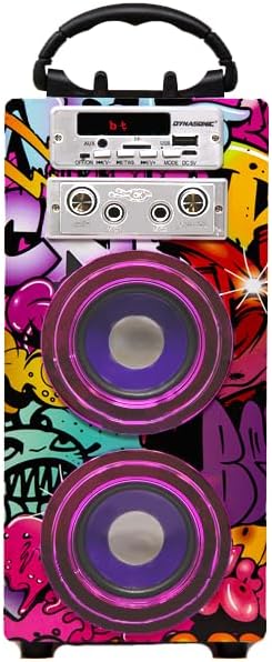 Dynamic Karaoke-Maschine, tragbarer Karaoke-Lautsprecher mit 2 Mikrofonen, Bluetooth-Lautsprecher, U