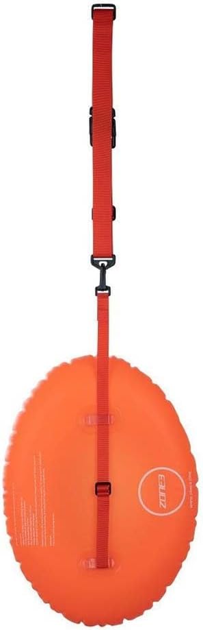 ZONE3 Recycled On The Go Swim Safety Buoy SA24OGSB113 - Hi-Vis Orange