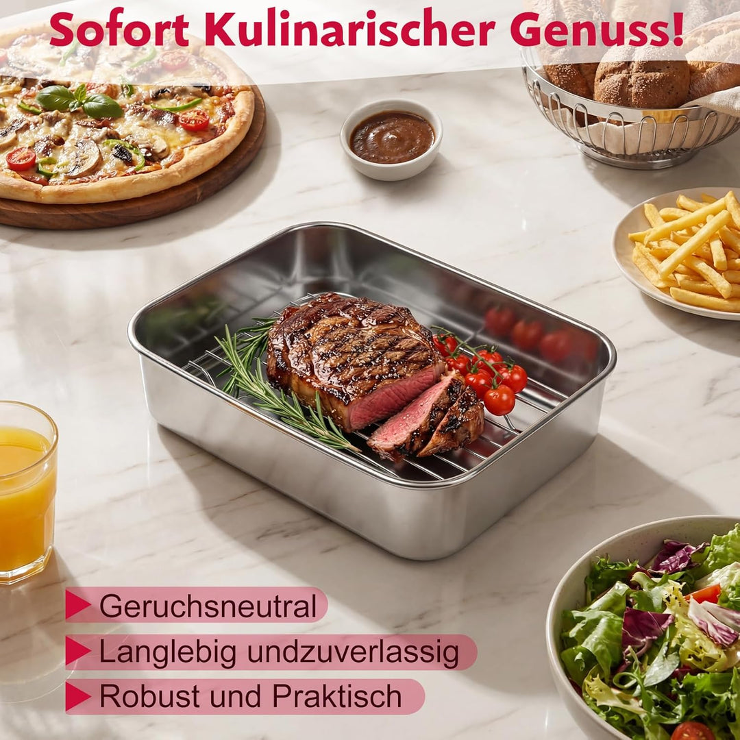 Airfryer Zubehör Set für Ninja 7,6L/ 9,5L/ 10,4L – 6-tlg. Heissluftfritteuse Zubehör für AF500EU AF4
