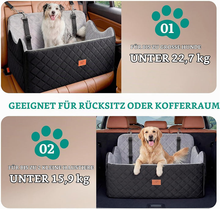 YITAHOME Hundesitz für grosse und mittelgrosse Hunde,Reisebettb Haustiere mit Memory Schaumstoff unt