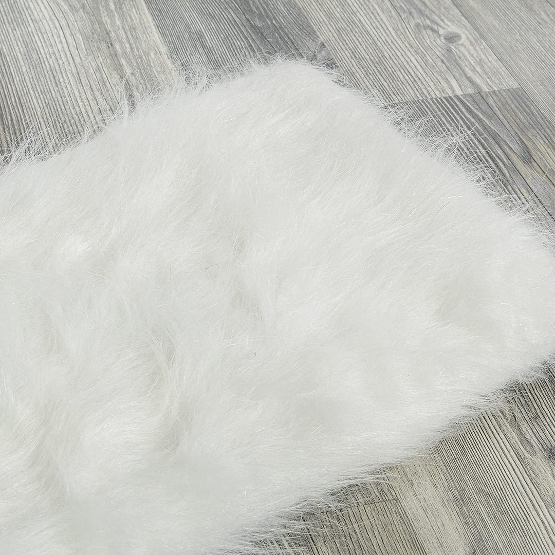 CanadianCat Company | Plüschmatte - Fensterliege | weiss | ca. 115 cm x 25 cm - Katzen Kuschelmatte