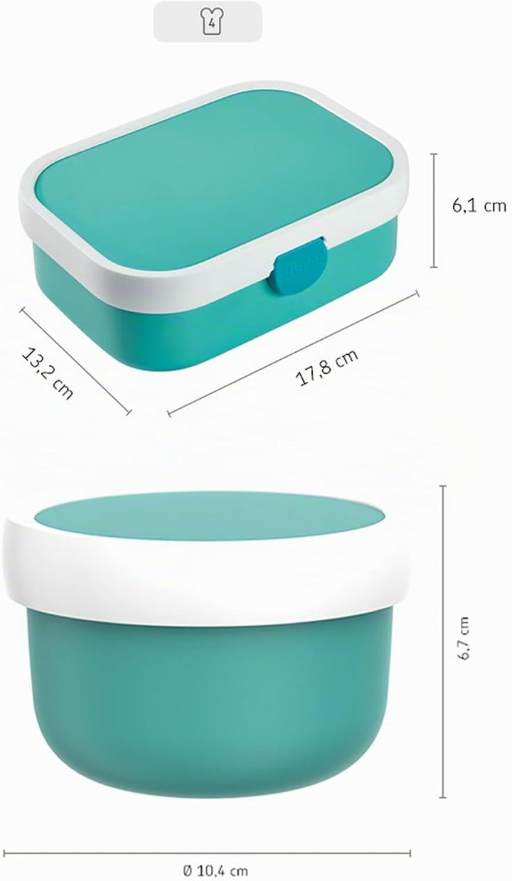 Mepal | Kinder Obst- und Bento Box | Campus meets Fruits | Spülmaschinenfest &amp; BPA-frei | 300 &amp; 750