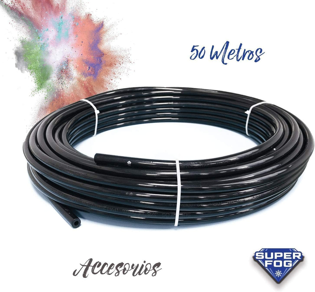 Superfog SF2011 Rolle mit 50 m Polyamidrohr (Nylon PA12) 1/4 Zoll schwarz