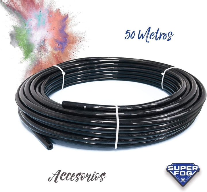 Superfog SF2011 Rolle mit 50 m Polyamidrohr (Nylon PA12) 1/4 Zoll schwarz