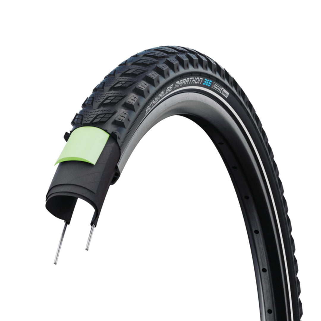 Schwalbe Marathon 365 Performance Drahtreifen // 55-406 (20x2,15') GreenGuard Schwarz, Schwarz