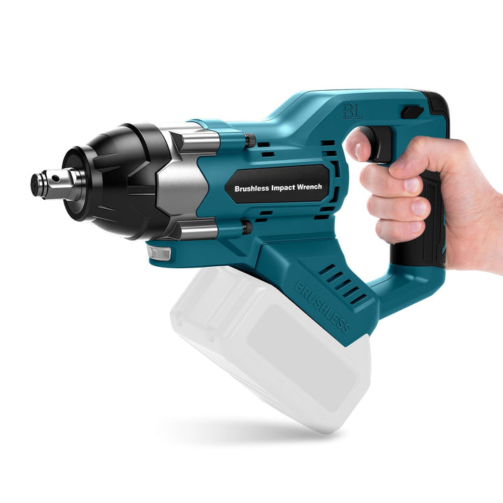 1000Nm Akku Schlagschrauber Kompatibel mit Makita 18V Batterie (Ohne Akku), 1/2 Zoll Bürstenloser Sc