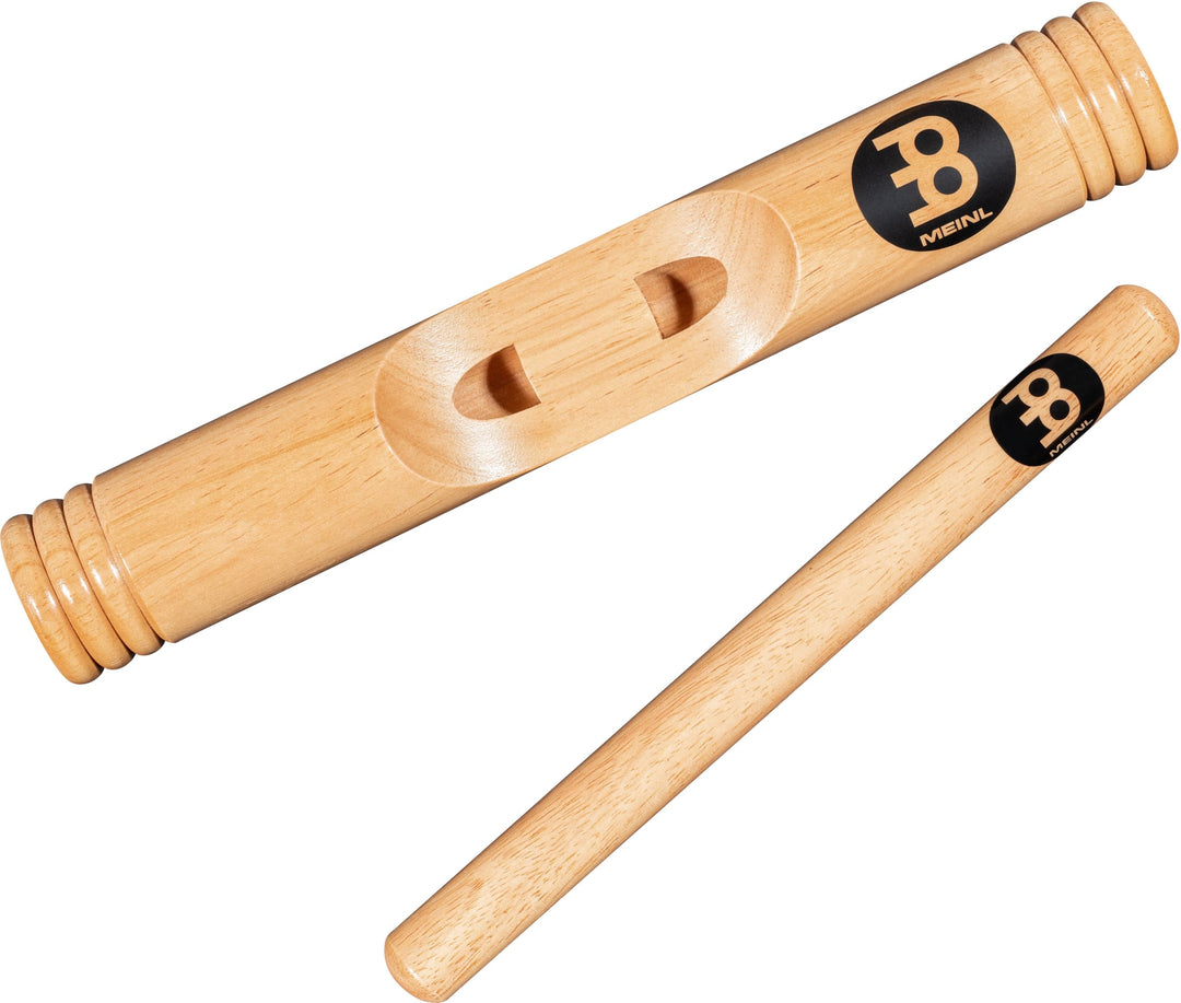 Meinl Percussion Wood Claves African - 1 Paar zylindrische Klanghölzer - Hohler Holzkorpus - Musikin