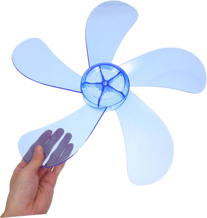 Ersatzlüfterflügel aus Kunststoff für Standventilator mit 5 Blättern und Mutternabdeckung Blau Einfa