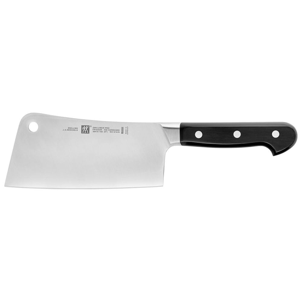 ZWILLING Pro Hackmesser, Klingenlänge: 16 cm, Rostfreier Spezialstahl, Kunststoffgriff, Schwarz
