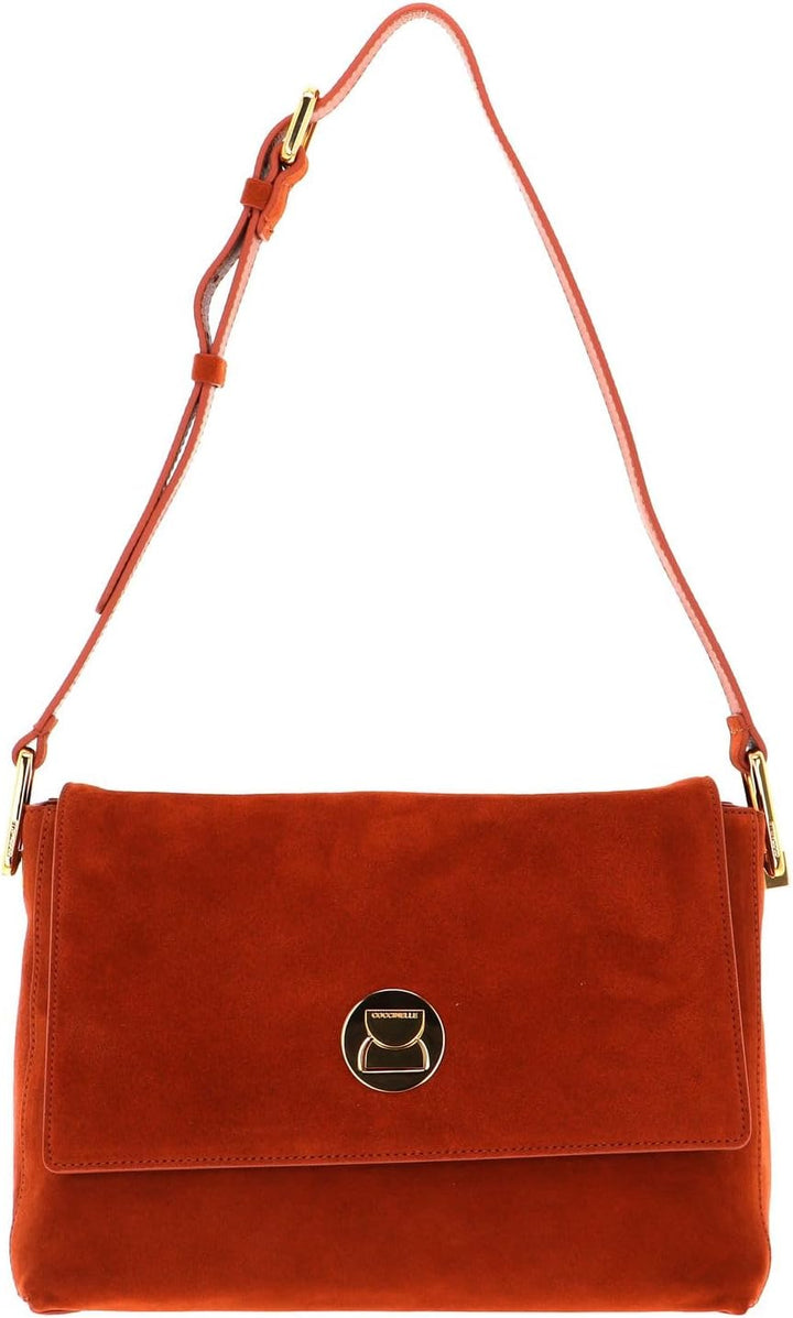 Coccinelle Liya Suede Handbag Chestnut/Chestnut
