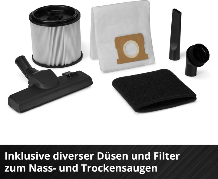 Einhell Nass-Trockensauger TE-VC 4090 SACL (1150 W, 225 mbar Saugleistung, 40 L Behälter, Staubschut