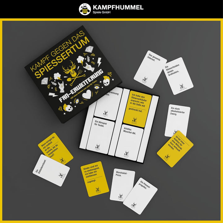 KAMPFHUMMEL Kampf gegen das Spiessertum - Fan-Erweiterung mit 100 neuen Spielkarten. Die 4. Erweiter