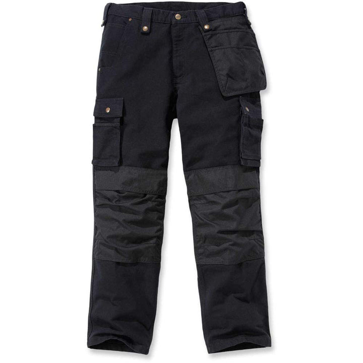 Carhartt Herren Washed Duck Multipocket Hose Work Utility Pants, 38W / 32L Schwarz