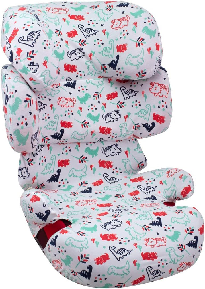 JYOKO KIDS Bezug für Autositz Kompatibel mit Cybex Solution Fix (Dino Party), Dino Party
