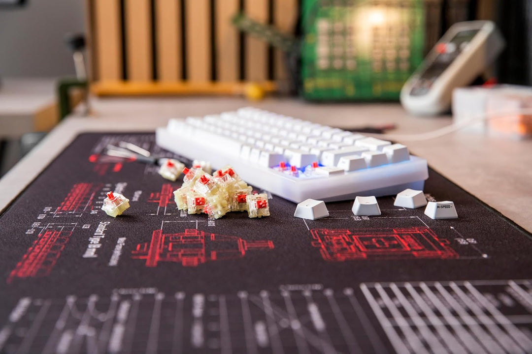 CHERRY MX RGB Silent RED Switch Kit, 23 Mechanische Tastatur-Schalter, für DIY, Hot Swap oder Gaming