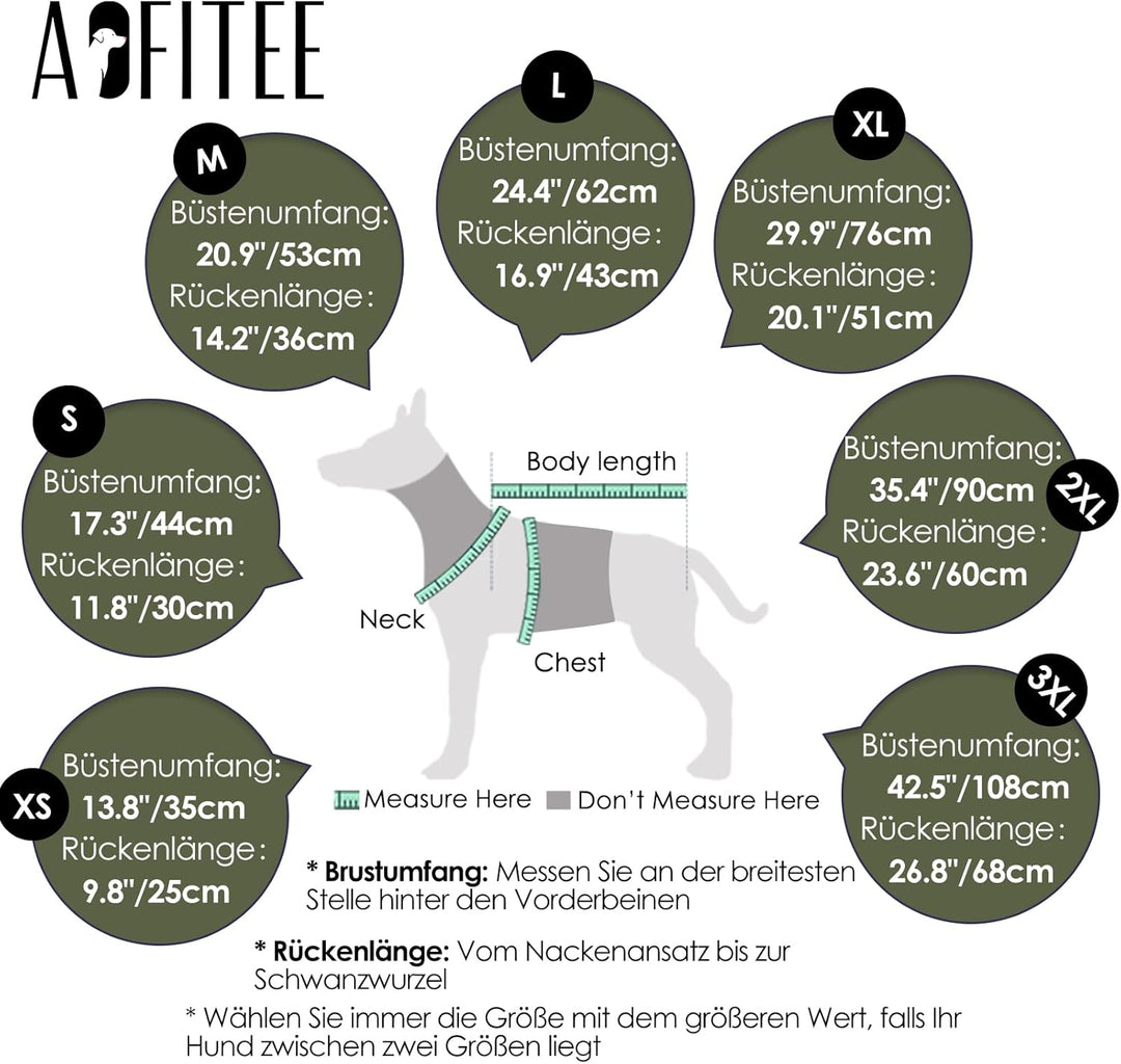 AOFITEE Hundemantel für Kleine Hunde, Wasserdicht Warme Hundejacke mit Geschirr, Winddicht Hunde Win