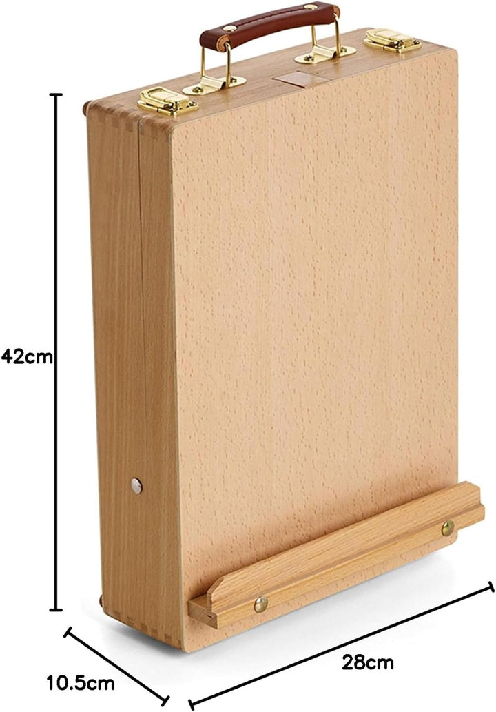 Kastenstaffelei 7006555 Liffey für Keilrahmen, bis 62 cm Höhe, Höhenverstellbar, Abmessung: 62 x 27