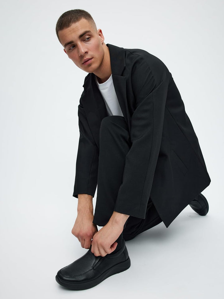 Nordan 48070 Freizeit-Loafers für Herren, leichte und Bequeme Herrenschuhe aus echtes Leder 44 EU Sc