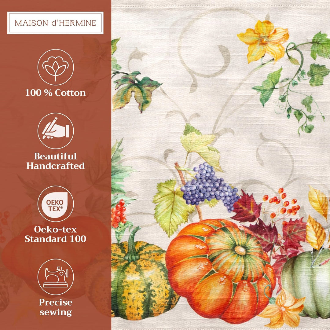Maison d' Hermine Tischsets, 100% Baumwolle Set mit 4, dekoratives Oster-Tischset, waschbar, Abendes