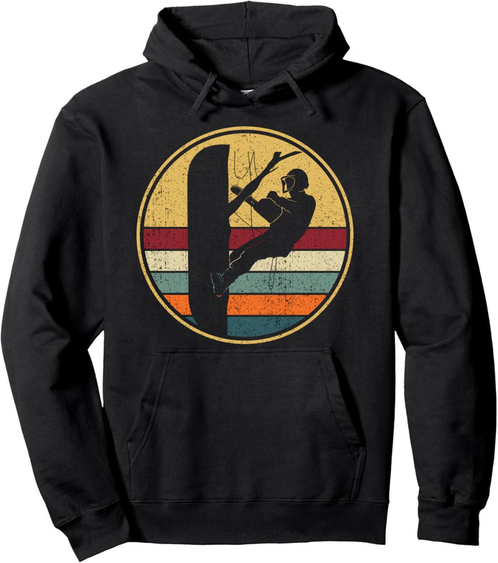 Retro Baumklettern Baumpfleger - Vintage Arborist Pullover Hoodie