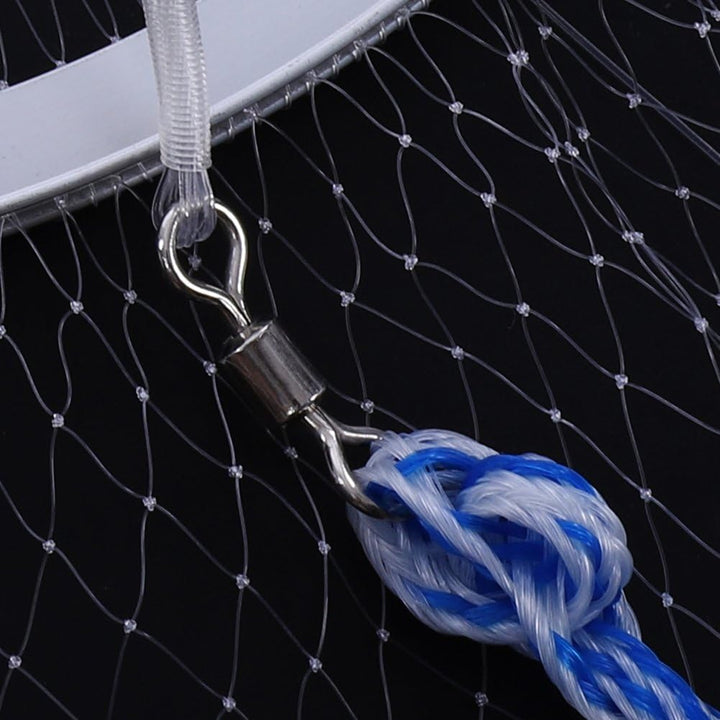 Cocoarm Fischernetz Hand Überwurf Angelnetz aus Nylon Angeln Net Tragbares Erweiterbar Nylon Mesh Ne