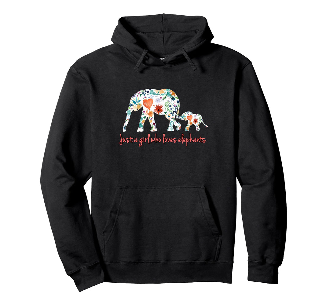 Kapuzenpullover mit Elefantenmotiv, für Damen und Mädchen Pullover Hoodie