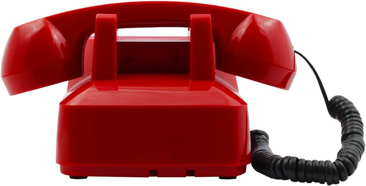 Opis PushMeFon Mobile: Seniorentelefon mit SIM Karte, schnurgebundenes Tischtelefon als Retro Festne