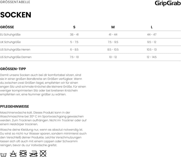 GripGrab 4 Jahreszeiten Multipack Fahrradsocken 3er Vorteilspack Sport Socken Frühling Sommer Herbst