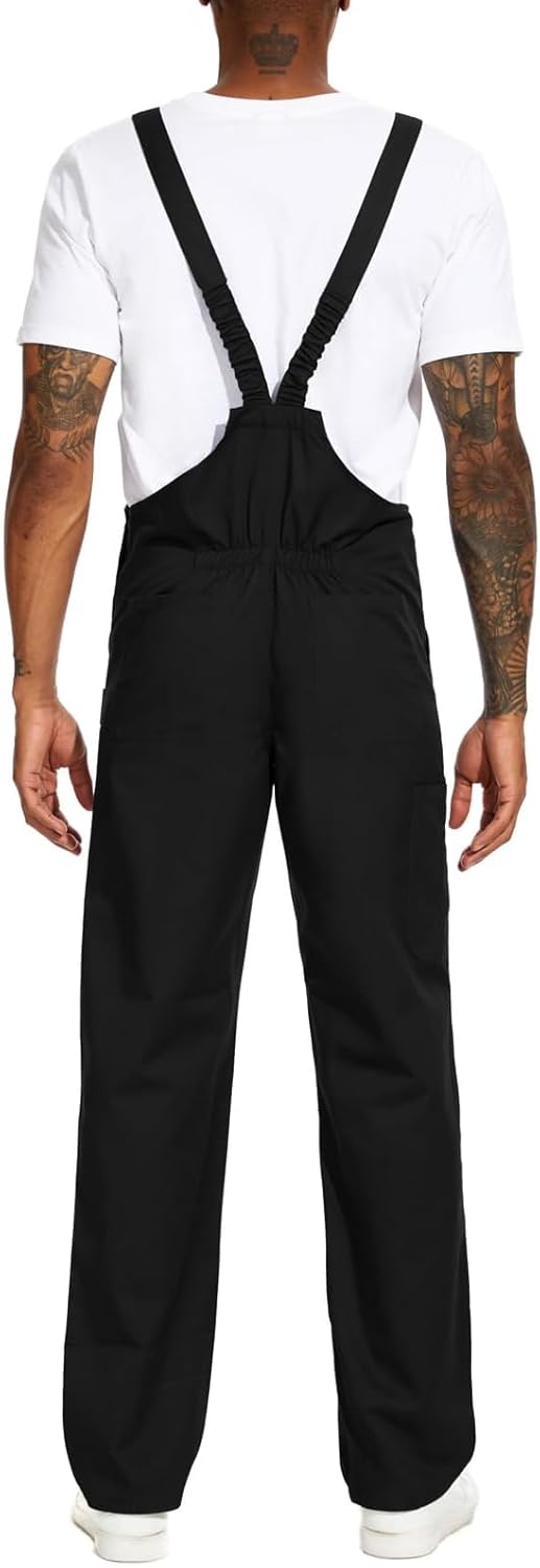 WORK IDEA Arbeits-Latzhose für Männer Multi Pocket Technology Herren Arbeitslatzhose S Schwarz, S Sc