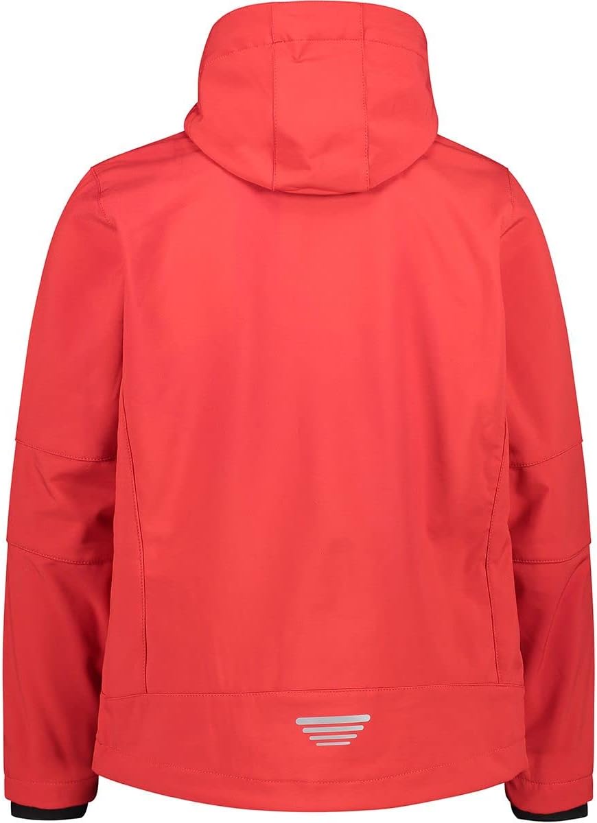 CMP Herren Zip Kapuzenjacke 46 Ferrari-Nero, 46 Ferrari-Nero