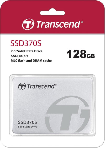 Transcend Highspeed 128GB interne 2.5” SSD (≠HDD) SATA III 6Gb/s, robust und schnell, für Aufrüstung