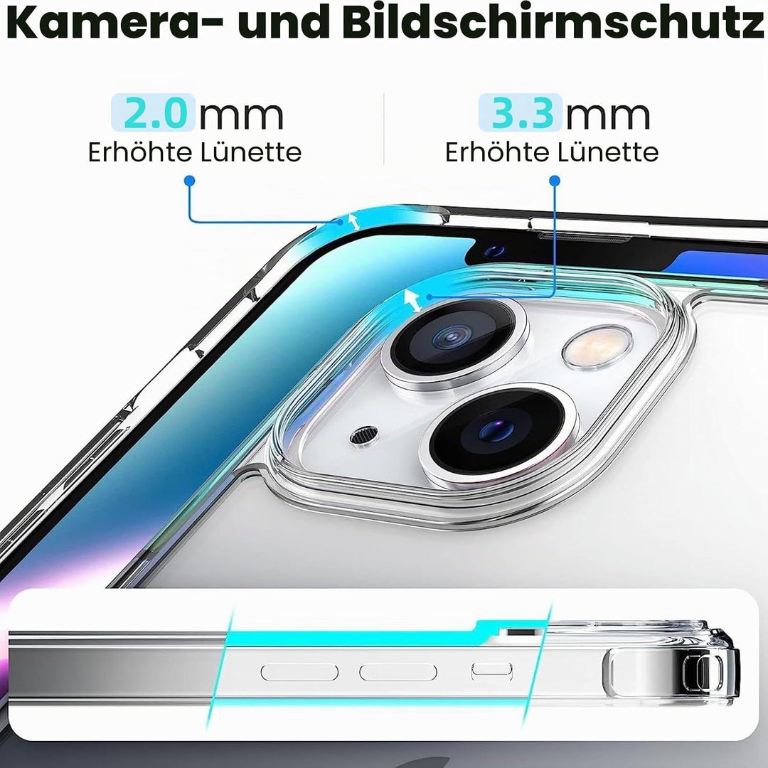 Handykette mit Band für Apple iPhone 13 Mini Hülle - Necklace Handyhülle - Transparente Case zum Umh