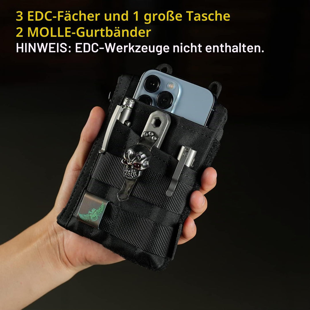 VIPERADE VE16 EDC Pouch Klein EDC Organizer Werkzeugtasche mit 7 Taschen,EDC Organizer Tasche für He