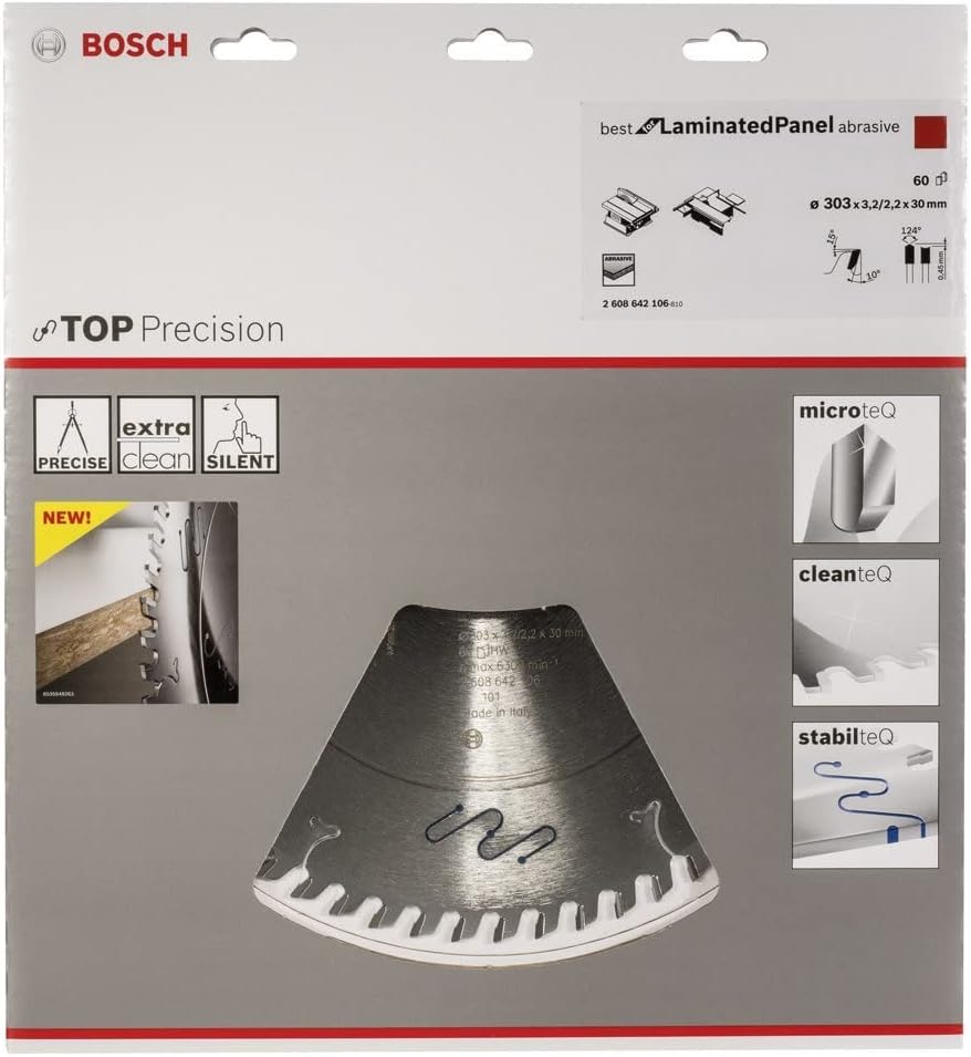 Bosch Accessories Professional Kreissägeblatt (für Laminat, Zubehör für Format- und Tischkreissägen)