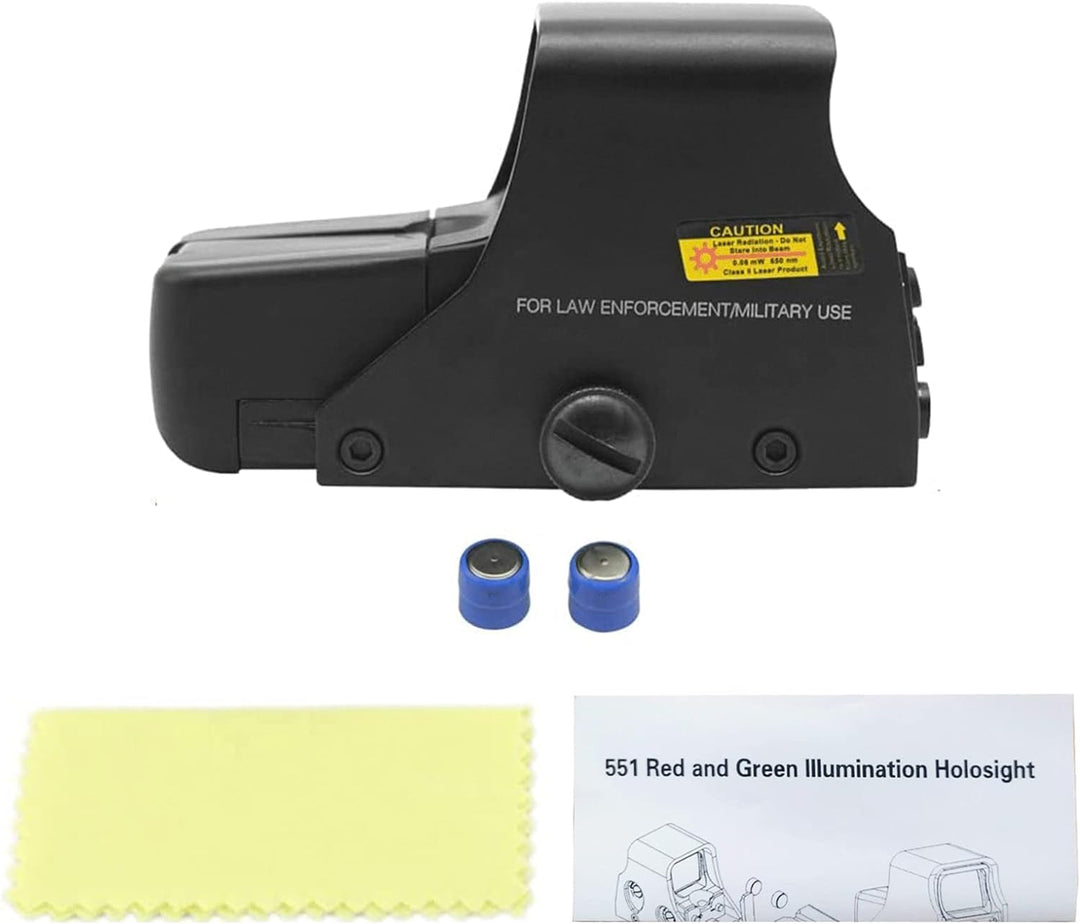 Minidiva 551 Holographic Sight Red Greenpoint Visier/Dot Sight Scope mit 20mm Rail, 10 Stufen Hellig