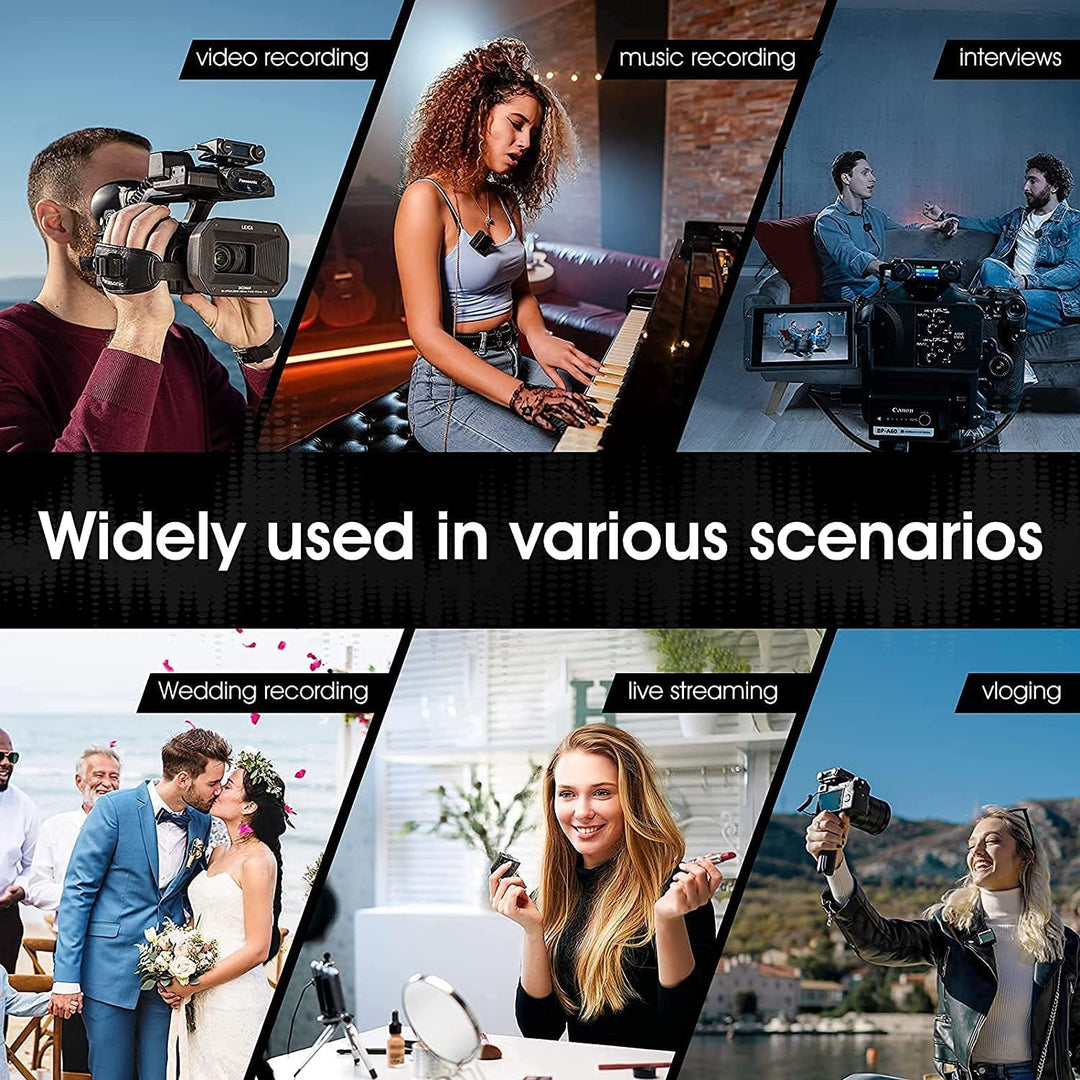 Hollyland Lark 150 Wireless Lavalier Mikrofon mit Aufladebox für Smartphone Kamera Camcorder 2.4GHz