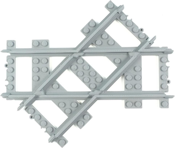 Trixbrix.eu Right 45 deg. Crossings Compatible with Lego City Train Sets 60197 60198 10277 60205 602
