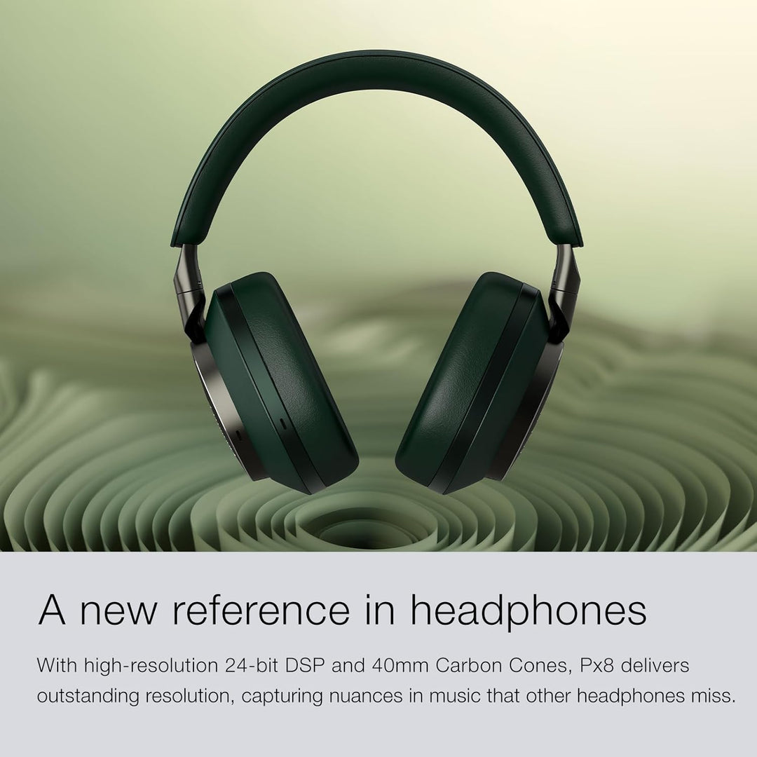 Bowers & Wilkins Px8 Over-Ear-Kopfhörer mit Geräuschunterdrückung, kabellos, Bluetooth 5.0, Schnelll