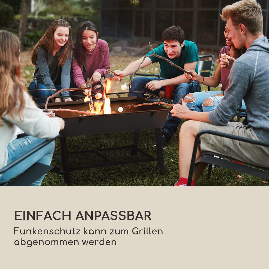 Blumfeldt 2-in-1 Rotisserie Grill, Manueller mit Drehspiess, Grosser Spiessgrill für Hähnchen & Span