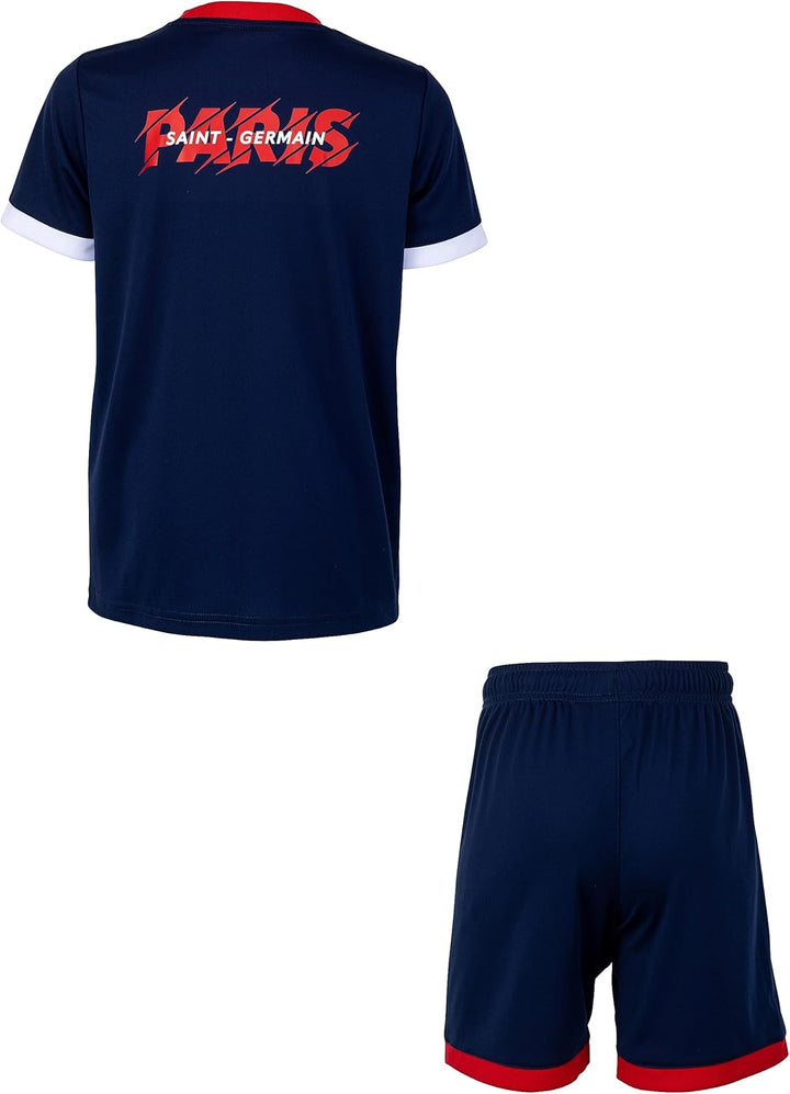 PARIS SAINT GERMAIN Offizielles PSG Home Trikot Set für Kinder - 2023/2024-6 Jahre bis 14 Jahre Trik