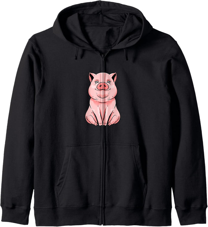 Landwirt Schweinebauer - Bauer Schweinchen Ferkel Schwein Kapuzenjacke