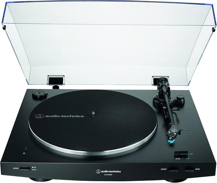Audio-Technica LP3XBTBK Kabelloser Automatischer Plattenspieler Schwarz Black Bluetooth Single, Blac