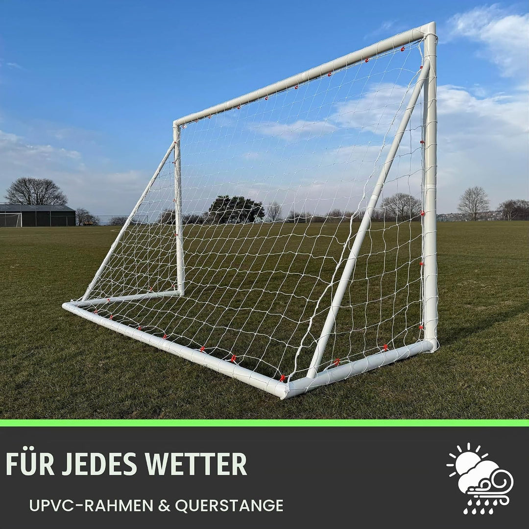 QUICKPLAY Q-Fold Fussballtor | 30 Sekunden Faltbares Fussballtore für Garten Kinder und Erwachsene D