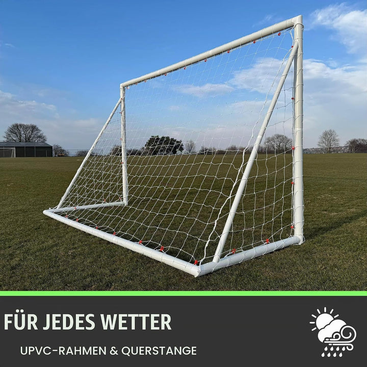 QUICKPLAY Q-Fold Fussballtor | 30 Sekunden Faltbares Fussballtore für Garten Kinder und Erwachsene D
