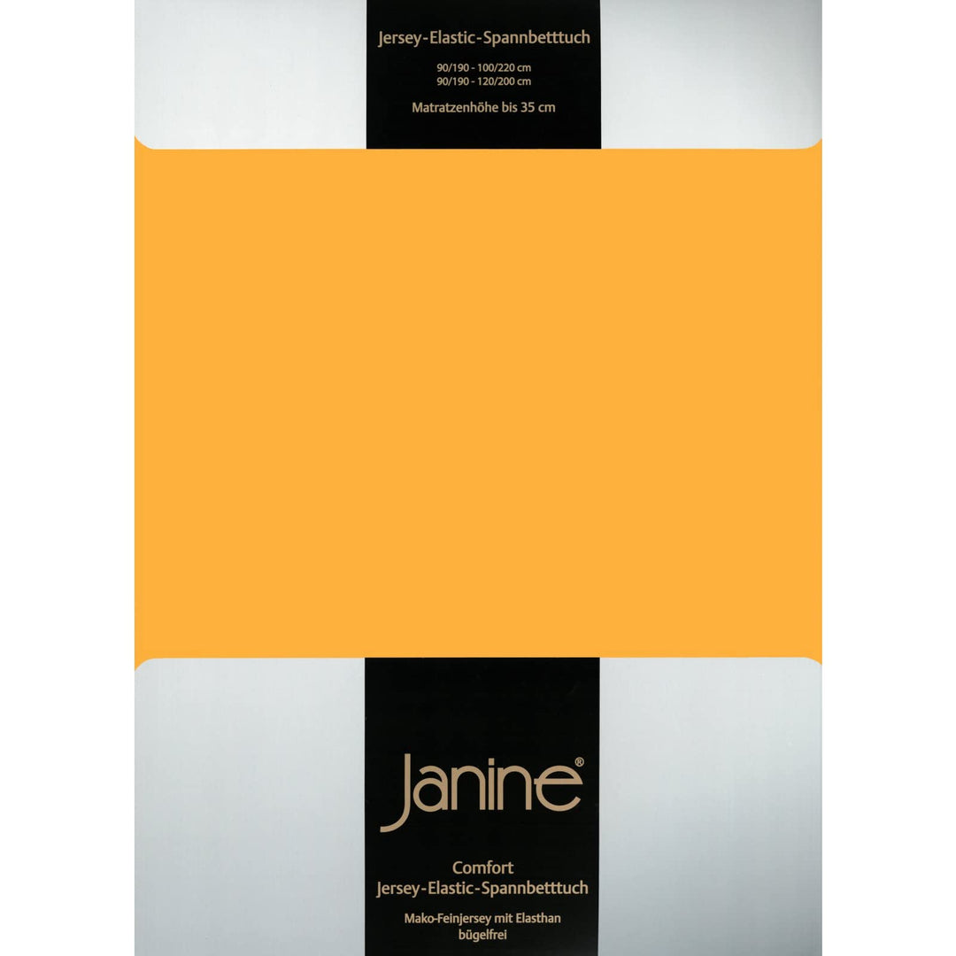 Janine Jersey Wasserbetten Spannbetttuch 5002, Grösse:140x200-160x200 cm;Farbe:Sonnengelb 140/200 cm