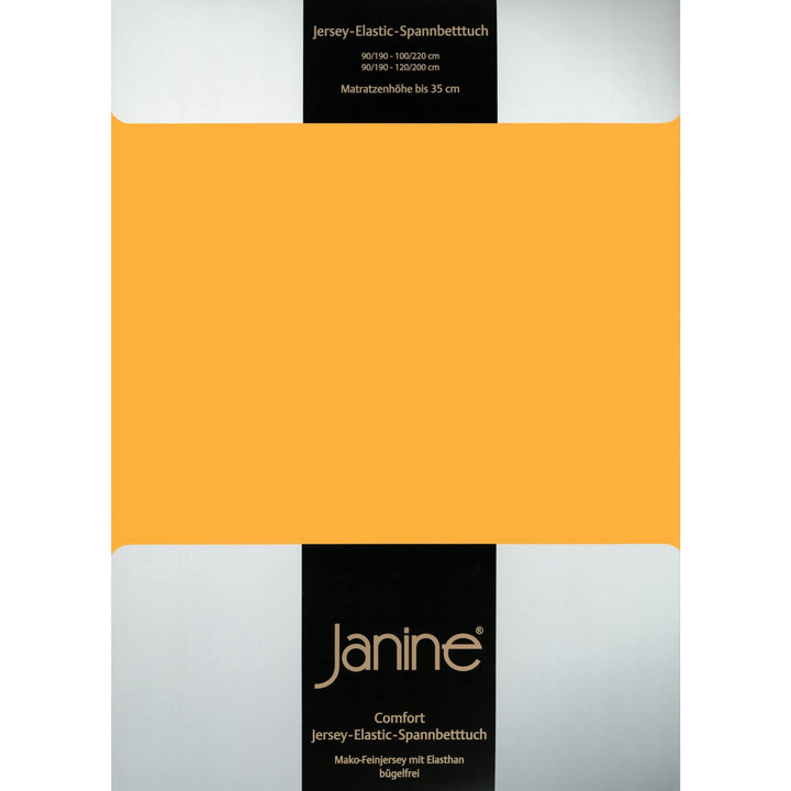 Janine Jersey Wasserbetten Spannbetttuch 5002, Grösse:140x200-160x200 cm;Farbe:Sonnengelb 140/200 cm