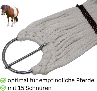 AMKA Western Sattelgurt Schnurengurt für Shetty Pony in 45, 51 oder 56 cm Länge 22, 22