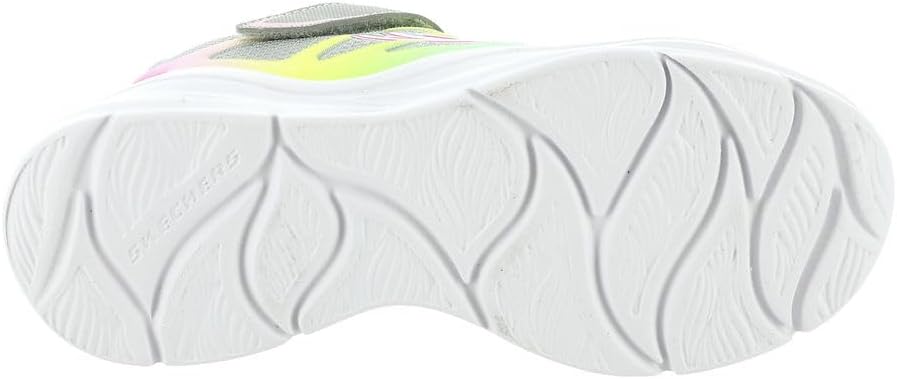 Skechers Mädchen Power Jams Sneaker 27 EU Gray Mesh Multi Trim, 27 EU Gray Mesh Multi Trim