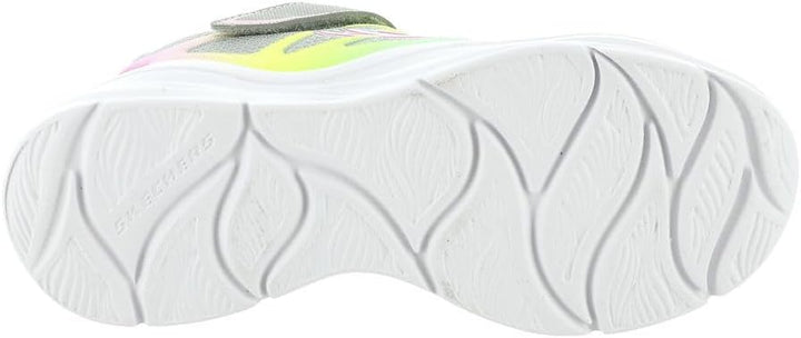 Skechers Mädchen Power Jams Sneaker 27 EU Gray Mesh Multi Trim, 27 EU Gray Mesh Multi Trim