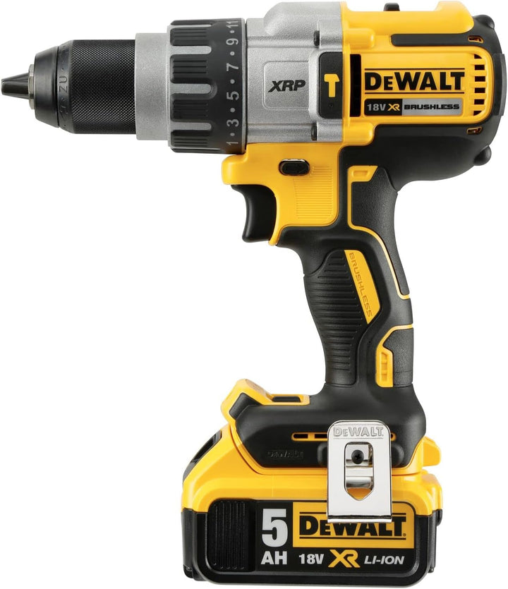 Dewalt DCD996P2 2 X 5.0 Ah XR Li-ion Brushless Combo Bohrer Set, 18 V, Gelb/Schwarz, Satz von 7 Teil